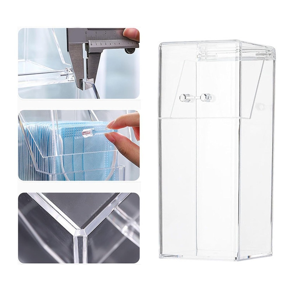 Face Mask Storage Box - Dispenser Masker Wajah dengan Tutup, Kotak